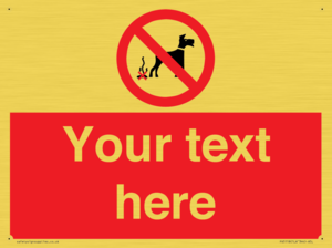 Custom No Dog Fouling Sign